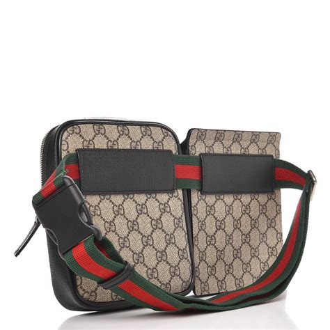 gucci belt bag black monogram|gucci monogram hoodie.